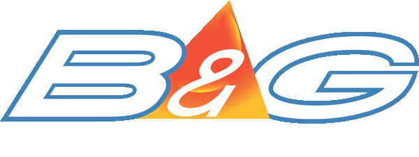 B&G blauw-oranje logo
